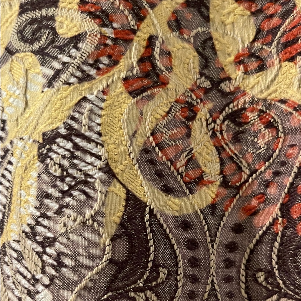 Colorful Patterned Jean Jacket - Picture 9 of 9